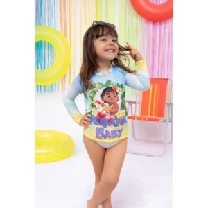 Conjunto Moda Praia Menina UV50+ Moana Baby
