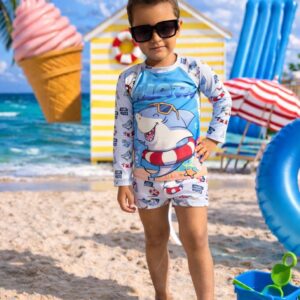 Conjunto Moda Praia Menino UV50+ Shark