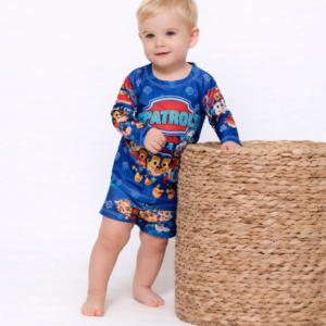 Conjunto Moda Praia Menino UV50+ Patrula Canina