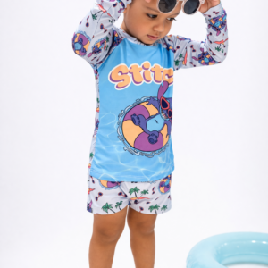 Conjunto Moda Praia Menino UV50+ Stich